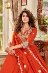 TRENDING VICHITRA CODING SEQUENCE EMBROIDERY WORK GOWN WITH DUPATTA FESTIVE WEAR WHOLESALE PRICE ETHNIC GARMENT (6)