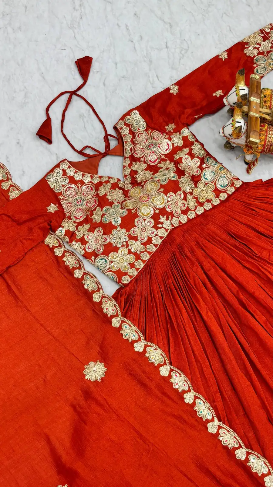 TRENDING VICHITRA CODING SEQUENCE EMBROIDERY WORK GOWN WITH DUPATTA FESTIVE WEAR WHOLESALE PRICE ETHNIC GARMENT (11)