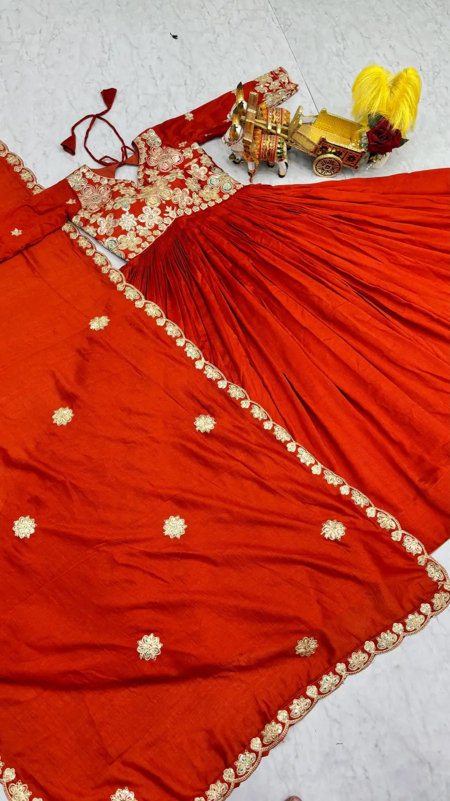 TRENDING VICHITRA CODING SEQUENCE EMBROIDERY WORK GOWN WITH DUPATTA FESTIVE WEAR WHOLESALE PRICE ETHNIC GARMENT (13)