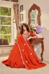 TRENDING VICHITRA CODING SEQUENCE EMBROIDERY WORK GOWN WITH DUPATTA FESTIVE WEAR WHOLESALE PRICE ETHNIC GARMENT (6)