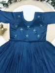 TRENDING VICHITRA SILK MAGGAM WORK ONE PIECE DRESS FESTIVE WEAR WHOLESALE PRICE ETHNIC GARMENT (13)