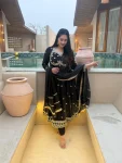 TRENDING VICHITRA SILK SEQUENCE AND EMBROIDERY WORK GOWN BOTTOM WITH DUPATTA PARTY WEAR WHOLESALE PRICE ETHNIC GARMENT (3)