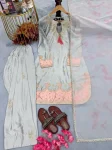 10FANCY JAPAN SATIN SILK EMBROIDERY 3 MM SEQUENCE WORK TOP PATIYALA WITH DUPATTA FESTIVE WEAR WHOLESALE PRICE ETHNIC GARMENT (12)