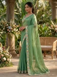 11DESIGNER FENDY CHIFFON BEADS EMBROIDERY WORK LACE BORDER WORK SAREE WITH UNSTITCHED BLOUSE WEDDING WEAR WHOLESALE PRICE ETHNIC GARMENT (16)