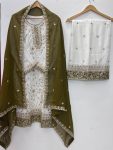 11FANCY GEORGETTE EMBROIDERY SEQUENCE WORK TOP PALAZZO WITH DUPATTA FESTIVE WEAR WHOLESALE PRICE ETHNIC GARMENT (14)