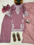 11MODERN CHINON SILK THREAD EMBROIDERY WORK TOP PALAZZO WITH DUPATTA FESTIVE WEAR WHOLESALE PRICE ETHNIC GARMENT (18)