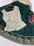 11MODERN FENDY SILK PIPE & ZARI EMBROIDERED WORK LEHENGA CHOLI SET FESTIVE WEAR WHOLESALE PRICE ETHNIC GARMENT (12)