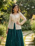 11MODERN FENDY SILK PIPE & ZARI EMBROIDERED WORK LEHENGA CHOLI SET FESTIVE WEAR WHOLESALE PRICE ETHNIC GARMENT (12)