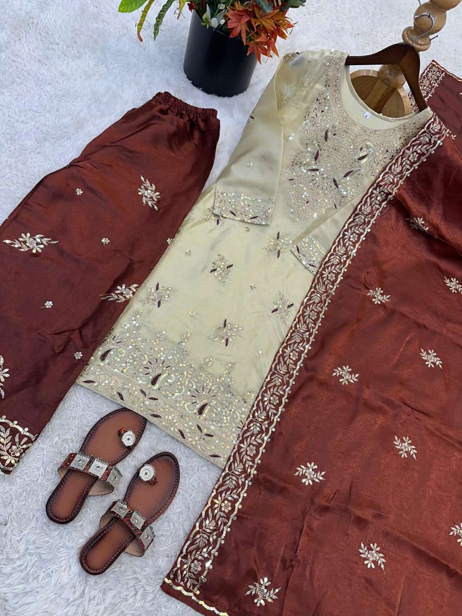 11MODERN GMY SILK EMBROIDERY SEQUENCE WORK TOP PALAZZO WITH DUPATTA FESTIVE WEAR WHOLESALE PRICE ETHNIC GARMENT (17)