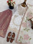 12DESIGNER GMY SILK EMBROIDERY SEQUENCE WORK TOP PALAZZO WITH DUPATTA FESTIVE WEAR WHOLESALE PRICE ETHNIC GARMENT (19)