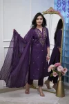 13NEW ARRIVAL RAYON EMBROIDERY WORK TOP BOTTOM WITH DUPATTA FESTIVE WEAR WHOLESALE PRICE ETHNIC GARMENT (13)