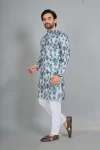 13RICH LOOK RAYON DIGITAL PRINT WORK MEN’S KURTA PAYJAMA FESTIVE WEAR WHOLESALE PRICE ETHNIC GARMENT (3)
