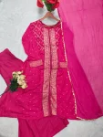 14NEW ARRIVAL GEORGETTE PRINTED WITH REAL MIRROR HAND WORK, DHAGA ZARI + SEQUENCE WORK TOP PALAZZO WITH DUPATTA FESTIVE WEAR WHOLESALE PRICE ETHNIC GARMENT (15)