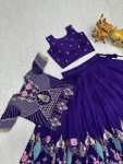 14RICH LOOK VICHITRA EMBROIDERY THREAD WORK LEHENGA CHOLI WITH KOTI WEDDING WEAR WHOLESALE PRICE ETHNIC GARMENT (12)