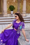 14RICH LOOK VICHITRA EMBROIDERY THREAD WORK LEHENGA CHOLI WITH KOTI WEDDING WEAR WHOLESALE PRICE ETHNIC GARMENT (12)