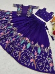 14RICH LOOK VICHITRA EMBROIDERY THREAD WORK LEHENGA CHOLI WITH KOTI WEDDING WEAR WHOLESALE PRICE ETHNIC GARMENT (12)