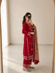15MODERN COTTON EMBROIDERY GOTA PATTI WORK TOP BOTTOM WITH DUPATTA FESTIVE WEAR WHOLESALE PRICE ETHNIC GARMENT (13)