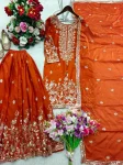16DESIGNER GMY SILK EMBROIDERY 5 MM SEQUENCE WORK TOP PALAZZO WITH DUPATTA FESTIVE WEAR WHOLESALE PRICE ETHNIC GARMENT (6)