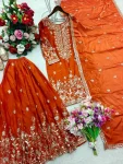 16DESIGNER GMY SILK EMBROIDERY 5 MM SEQUENCE WORK TOP PALAZZO WITH DUPATTA FESTIVE WEAR WHOLESALE PRICE ETHNIC GARMENT (6)
