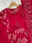 16FANCY COTTON MULTI EMBROIDERY THREAD WITH HAND WORK TOP BOTTOM WITH DUPATTA FESTIVE WEAR WHOLESALE PRICE ETHNIC GARMENT (6)