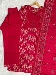 16FANCY COTTON MULTI EMBROIDERY THREAD WITH HAND WORK TOP BOTTOM WITH DUPATTA FESTIVE WEAR WHOLESALE PRICE ETHNIC GARMENT (6)