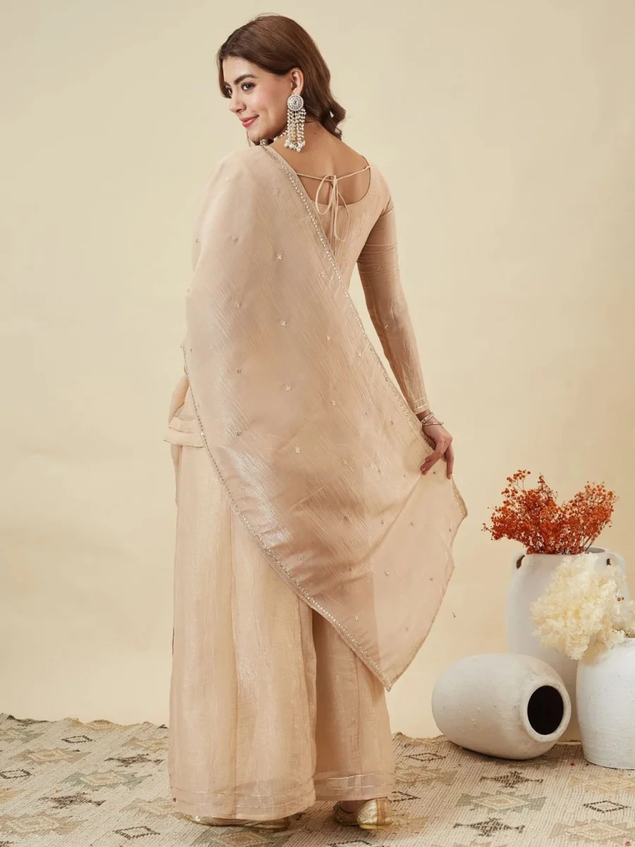 16RICH LOOK CRUNCHY SILK EMBROIDERY SEQUENCE WORK TOP PALAZZO WITH DUPATTA FESTIVE WEAR WHOLESALE PRICE ETHNIC GARMENT (4)