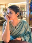 17DESIGNER FENDY SATIN SILK 3BEADS, SEQUNCE & CUTDANA EMBROIDERY WORK LACE BORDER WORK SAREE WITH STITCHED BLOUSE WEDDING WEAR WHOLESALE PRICE ETHNIC GARMENT (44)