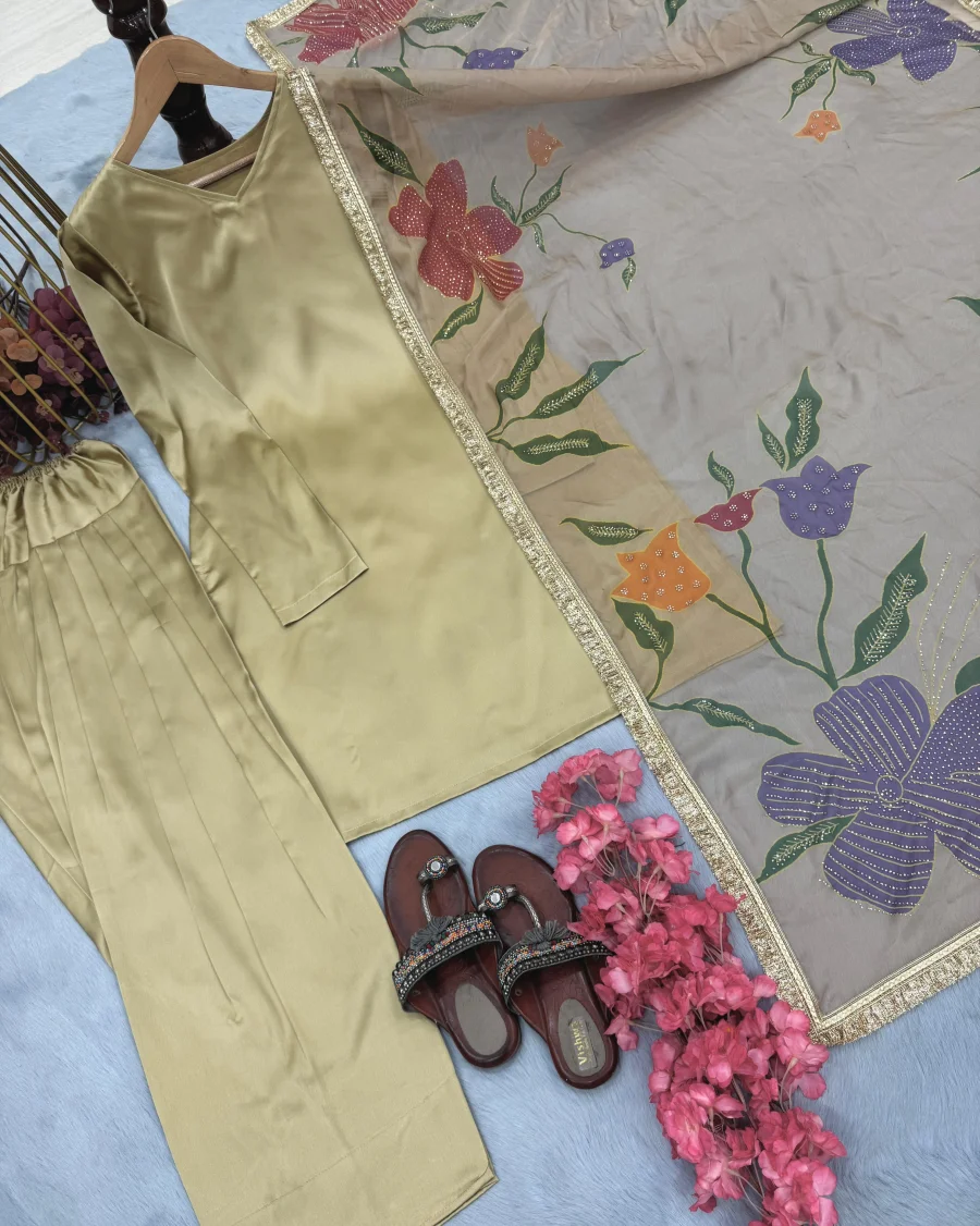 18MODERN JAPAN SATIN SILK PLAIN WORK TOP PATIYALA WITH DUPATTA FESTIVE WEAR WHOLESALE PRICE ETHNIC GARMENT (10)