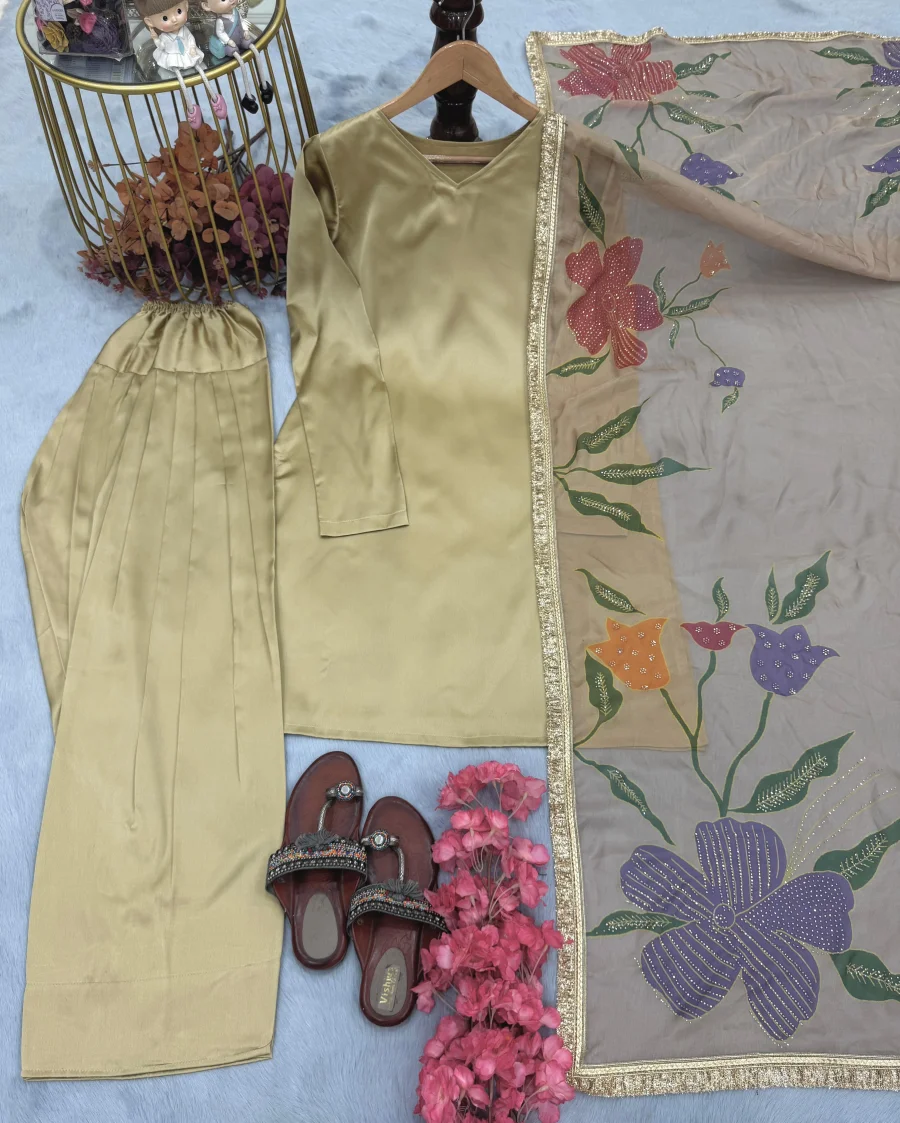 18MODERN JAPAN SATIN SILK PLAIN WORK TOP PATIYALA WITH DUPATTA FESTIVE WEAR WHOLESALE PRICE ETHNIC GARMENT (11)