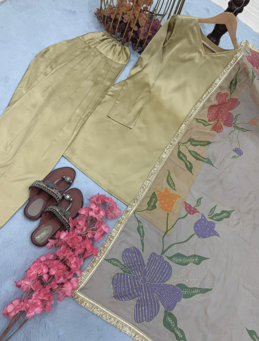 18MODERN JAPAN SATIN SILK PLAIN WORK TOP PATIYALA WITH DUPATTA FESTIVE WEAR WHOLESALE PRICE ETHNIC GARMENT (7)