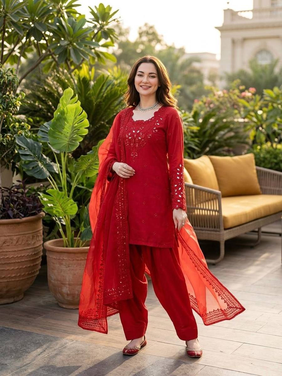 18NEW ARRIVAL NATURAL CREPE THREAD WITH SEQUENCE WORK TOP PATIYALA WITH DUPATTA FESTIVE WEAR WHOLESALE PRICE ETHNIC GARMENT (32)
