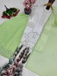 19DESIGNER GEORGETTE EMBROIDERY SEQUENCE WORK WITH PERAL MOTI HAND WORK TOP PALAZZO WITH DUPATTA FESTIVE WEAR WHOLESALE PRICE ETHNIC GARMENT (11)
