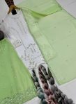 19DESIGNER GEORGETTE EMBROIDERY SEQUENCE WORK WITH PERAL MOTI HAND WORK TOP PALAZZO WITH DUPATTA FESTIVE WEAR WHOLESALE PRICE ETHNIC GARMENT (11)
