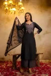 19NEW ARRIVAL COTTON EMBROIDERED + HAND WORK TOP BOTTOM WITH DUPATTA FESTIVE WEAR WHOLESALE PRICE ETHNIC GARMENT (3)