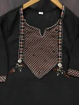 19NEW ARRIVAL COTTON EMBROIDERED + HAND WORK TOP BOTTOM WITH DUPATTA FESTIVE WEAR WHOLESALE PRICE ETHNIC GARMENT (3)
