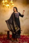 19NEW ARRIVAL COTTON EMBROIDERED + HAND WORK TOP BOTTOM WITH DUPATTA FESTIVE WEAR WHOLESALE PRICE ETHNIC GARMENT (3)