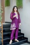 1DESIGNER CHINON EMBROIDERY BEADS WORK KURTI KOTI WITH BOTTOM SET PARTY WEAR WHOLESALE PRICE ETHNIC GARMENT (14)