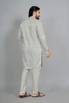 1DESIGNER COTTON SILK EMBROIDERY WORK MEN’S KURTA PAYJAMA FESTIVE WEAR WHOLESALE PRICE ETHNIC GARMENT (1)