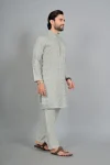 1DESIGNER COTTON SILK EMBROIDERY WORK MEN’S KURTA PAYJAMA FESTIVE WEAR WHOLESALE PRICE ETHNIC GARMENT (1)