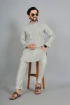 1DESIGNER COTTON SILK EMBROIDERY WORK MEN’S KURTA PAYJAMA FESTIVE WEAR WHOLESALE PRICE ETHNIC GARMENT (1)