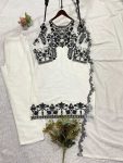 1DESIGNER GEORGETTE SEQUENCE EMBROIDERY WORK TOP BOTTOM WITH DUPATTA FESTIVE WEAR WHOLESALE PRICE ETHNIC GARMENT (17)