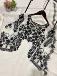1DESIGNER GEORGETTE SEQUENCE EMBROIDERY WORK TOP BOTTOM WITH DUPATTA FESTIVE WEAR WHOLESALE PRICE ETHNIC GARMENT (17)