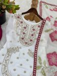 1DESIGNER GMY SILK EMBROIDERY SEQUENCE WORK TOP PALAZZO WITH DUPATTA WEDDING WEAR WHOLESALE PRICE ETHNIC GARMENT (14)