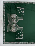 1DESIGNER MALAI SATIN BEADS 3 SEQUNCE EMBROIDERY WORK LACE BORDER WORK SAREE WITH STITCHED BLOUSE WEDDING WEAR WHOLESALE PRICE ETHNIC GARMENT (18)