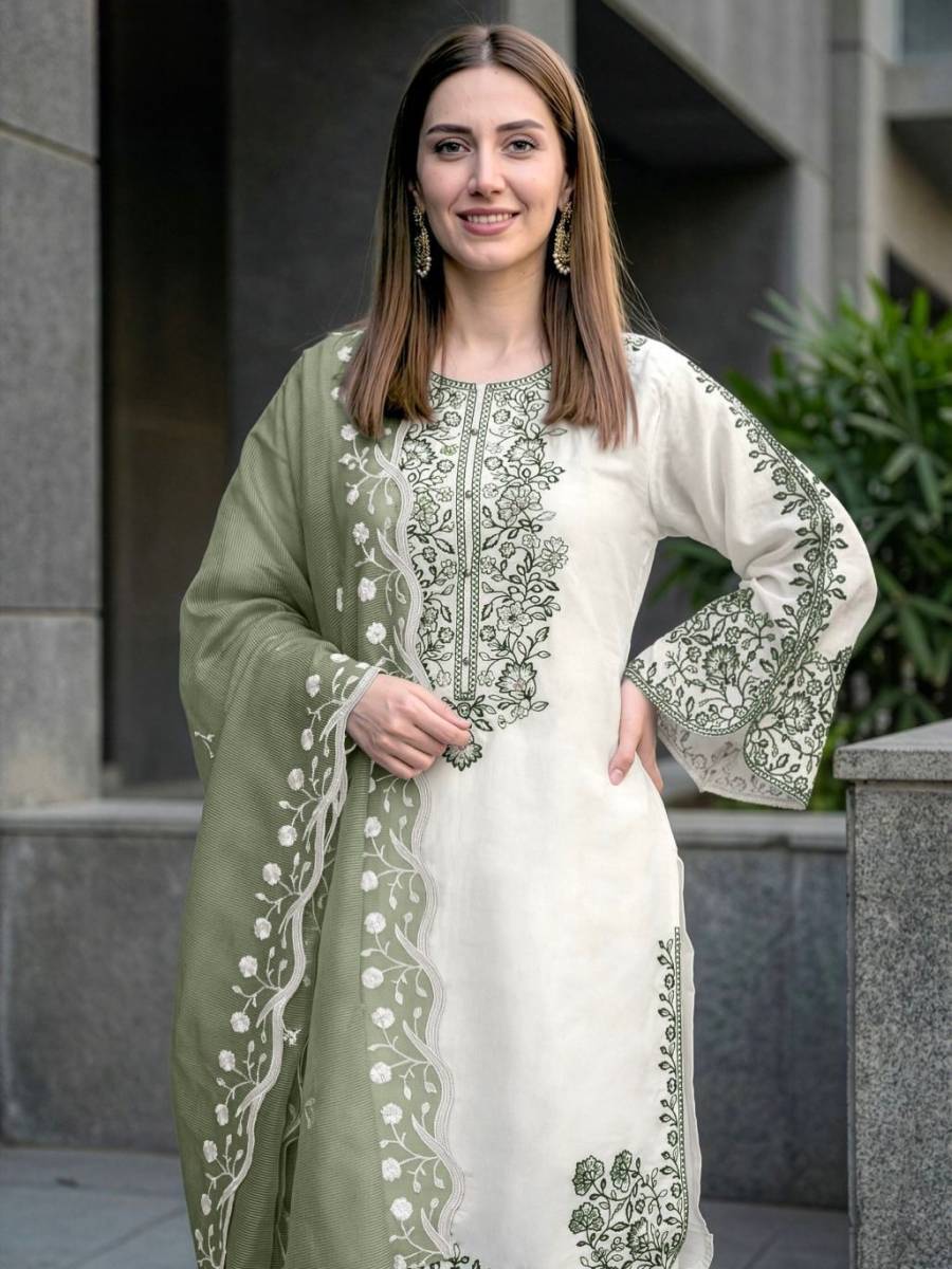 1DESIGNER ROMAN GLASS EMBROIDERY THREAD WORK TOP PALAZZO WITH DUPATTA FESTIVE WEAR WHOLESALE PRICE ETHNIC GARMENT (30)