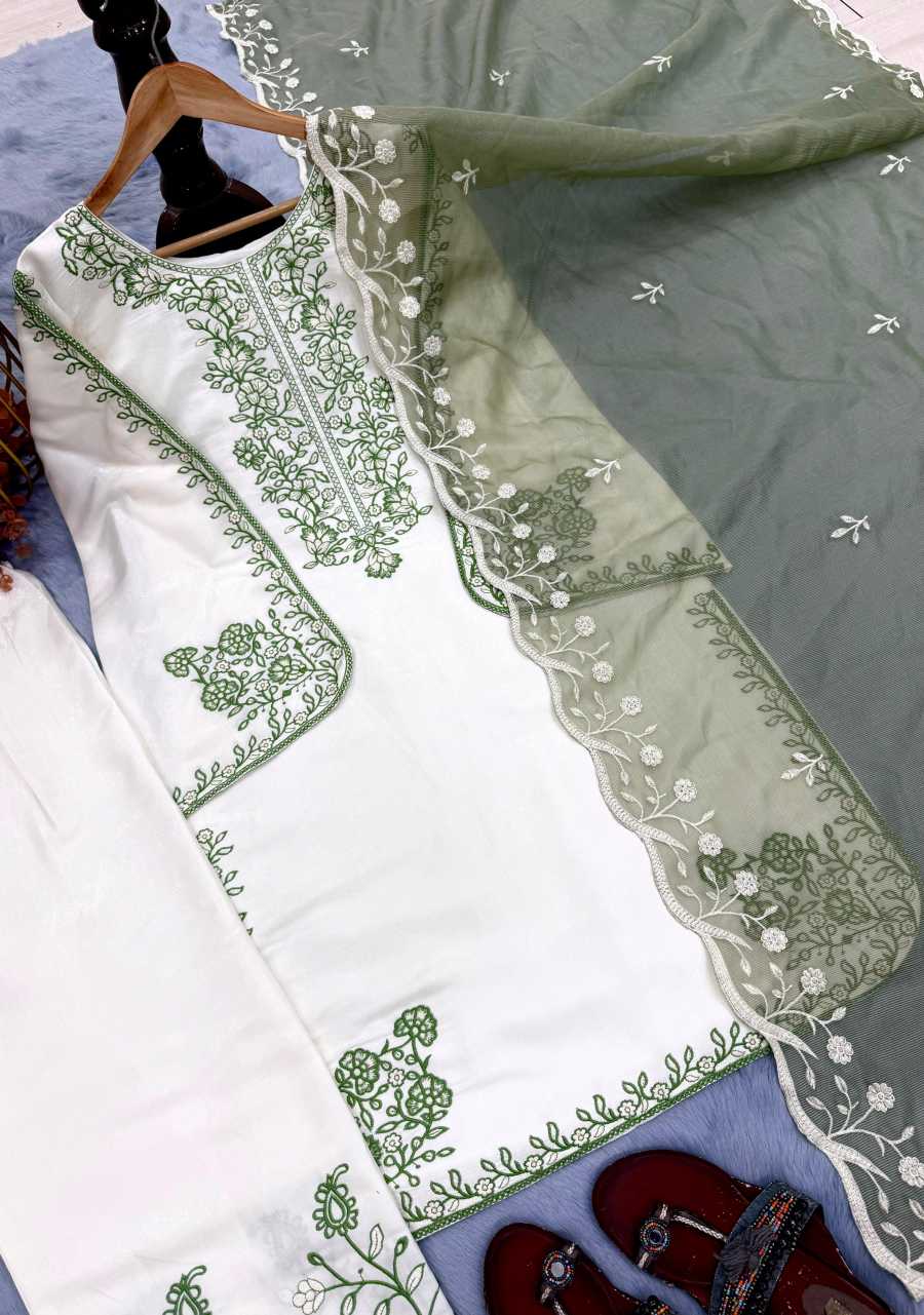 1DESIGNER ROMAN GLASS EMBROIDERY THREAD WORK TOP PALAZZO WITH DUPATTA FESTIVE WEAR WHOLESALE PRICE ETHNIC GARMENT (31)