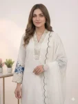 1FANCY MUL CHANDERI SEQUENCE EMBROIDERY WITH CUT WORK TOP PALAZZO WITH DUPATTA FESTIVE WEAR WHOLESALE PRICE ETHNIC GARMENT (35)