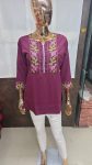 1FANCY RINKAL COTTON EMBROIDERY WORK ONLY TOP DAILY WEAR WHOLESALE PRICE ETHNIC GARMENT (7)