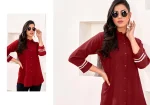 1FANCY RINKAL COTTON PLAIN WOMENS SHIRT ONLY DAILY WEAR WHOLESALE PRICE ETHNIC GARMENT (11)