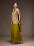 1MODERN CHINON SILK SEQUENCE CODING EMBROIDERY WORK TOP PALAZZO WITH DUPATTA PARTY WEAR WHOLESALE PRICE ETHNIC GARMENT (15)